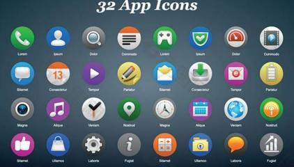 手機界面圖標圖片